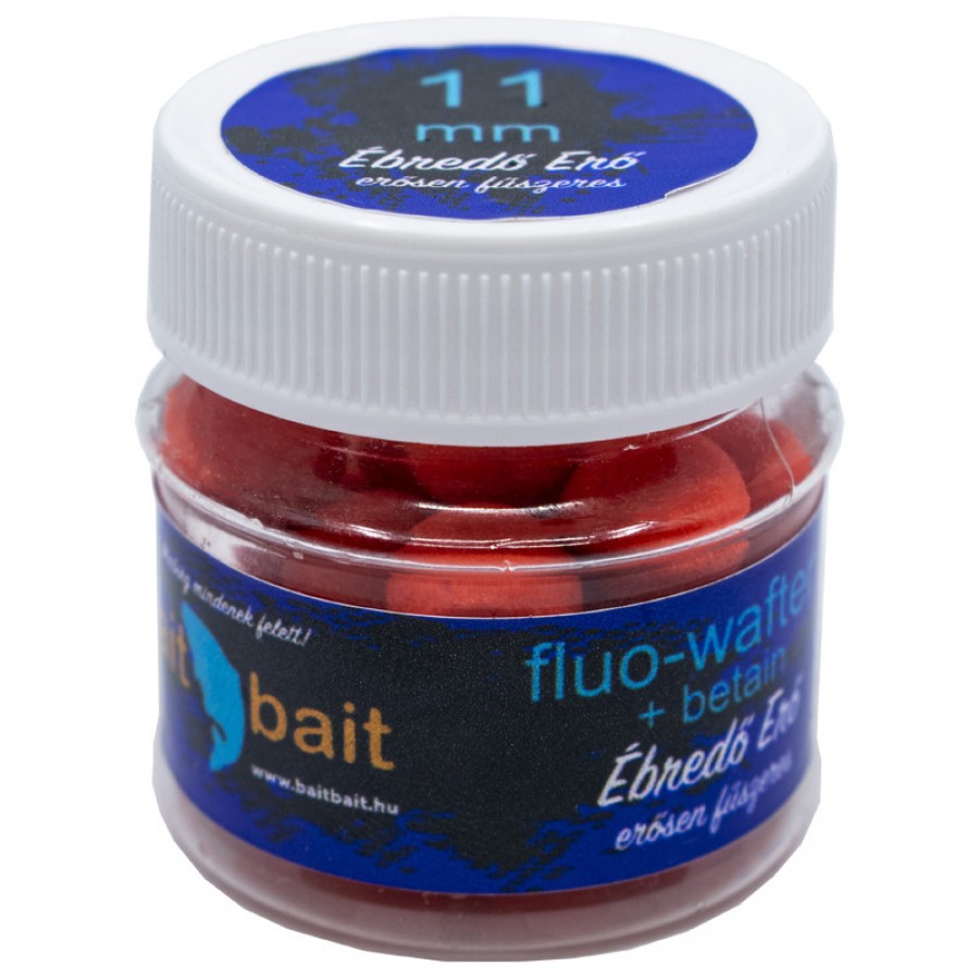 Bait Bait Ébredő Erő Fluo Wafters mini bojli+Betain 11 mm Bait Bait Ébredő Erő Fluo Wafters mini bojli+Betain 11 mm